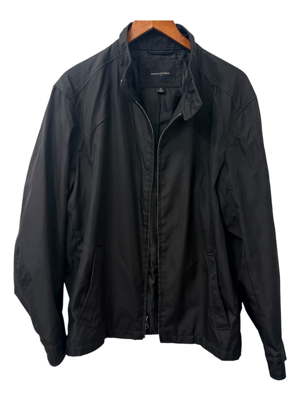 Banana Republic Men’s Black Zip-Front Jacket size XL